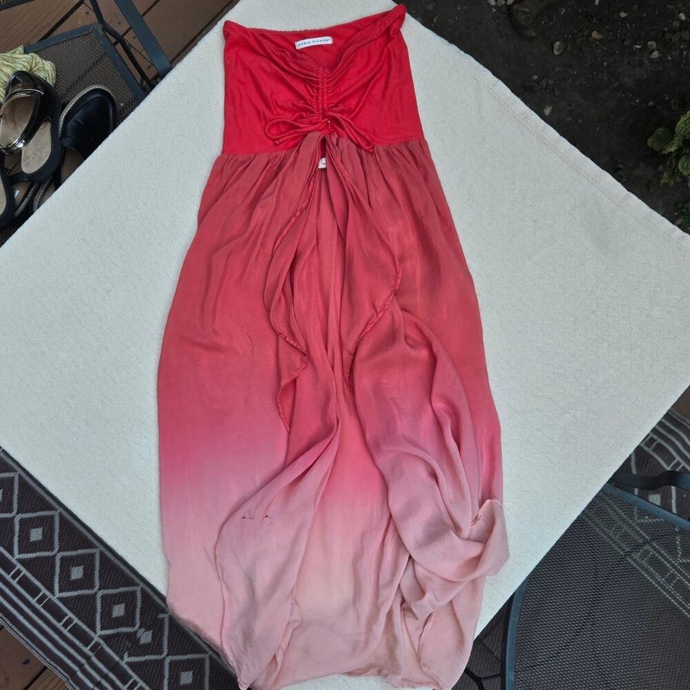 robin piccone coral ombre flowy halter top ♡